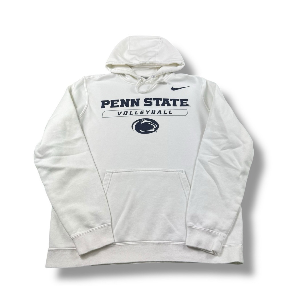 Nike Penn State Nittany Lions Volleyball Club Fleece Pullover Hoodie Mens M EUC